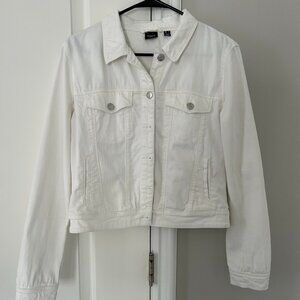 White Denim Jacket By Vero Moda, Size S